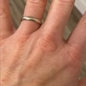 White gold wedding band